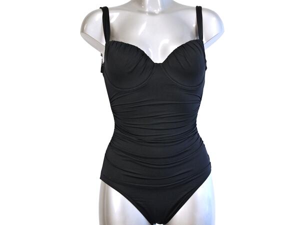 Badedrakt  ensfarget ass.  navy 